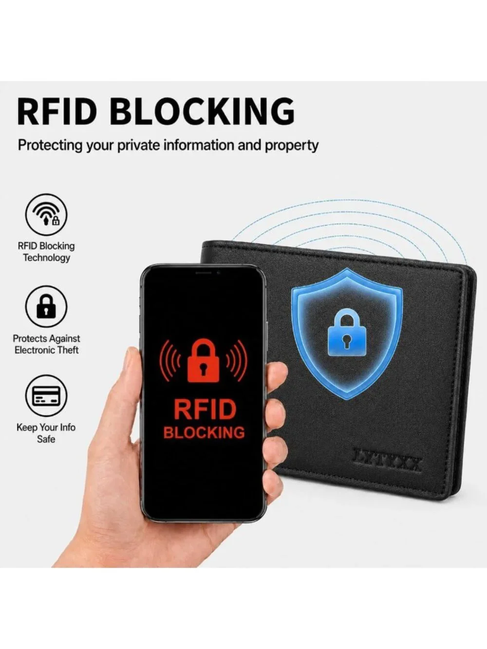 Slim RFID Blocking Genuine Leather Bifold Wallet for Men - Stylish & Functional